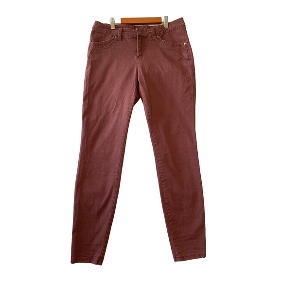 Kuhl Pants - Kuhl Pants Womens Size 8 (31x29) Brooke Skinny Denim Pants Hiking Camp Burgundy